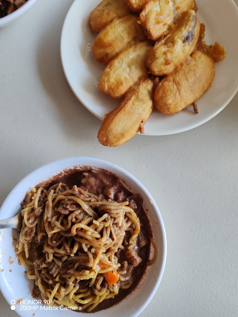 Bicol Pancit Bato with Dinuguan